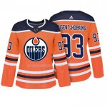 Maglia Hockey Donna Edmonton Oilers Ryan Nugent Hopkins Autentico Giocatore Arancione