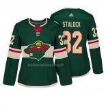 Maglia Hockey Donna Minnesota Wild Alex Stalock Autentico Giocatore Verde