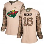 Maglia Hockey Donna Minnesota Wild Jason Zucker Autentico 2017 Veterans Day Camuffamento