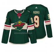 Maglia Hockey Donna Minnesota Wild Mikko Koivu Autentico Giocatore Verde