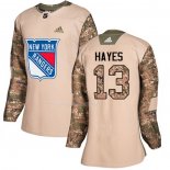 Maglia Hockey Donna New York Rangers Kevin Hayes Autentico 2017 Veterans Day Camuffamento