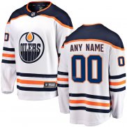 Maglia Hockey Edmonton Oilers Personalizzate Away Bianco