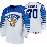 Maglia Hockey Finlandia Niko Mikkola Home 2020 Iihf World Championship Bianco