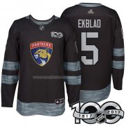 Maglia Hockey Florida Panthers Aaron Ekblad 1917-2017 100th Anniversario Nero