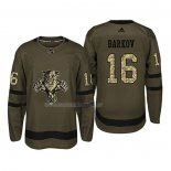 Maglia Hockey Florida Panthers Aleksander Barkov 2018 Salute To Service Verde Militare
