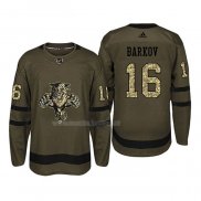 Maglia Hockey Florida Panthers Aleksander Barkov 2018 Salute To Service Verde Militare