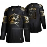 Maglia Hockey Golden Edition Columbus Blue Jackets David Savard Autentico Nero