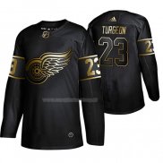 Maglia Hockey Golden Edition Detroit Red Wings Dominic Turgeon Autentico Nero