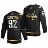 Maglia Hockey Golden Edition Washington Capitals Evgeny Kuznetsov Limited Autentico 2020-21 Nero
