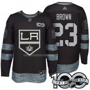 Maglia Hockey Los Angeles Kings Dustin Brown 1917-2017 100th Anniversario Nero