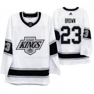 Maglia Hockey Los Angeles Kings Dustin Brown Heritage Throwback Bianco