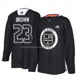 Maglia Hockey Los Angeles Kings Dustin Brown New Season Practice Nero