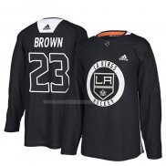 Maglia Hockey Los Angeles Kings Dustin Brown New Season Practice Nero