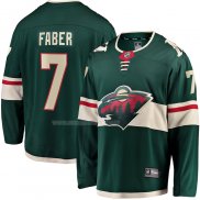 Maglia Hockey Minnesota Wild Brock Faber Home Breakaway Verde