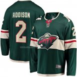 Maglia Hockey Minnesota Wild Calen Addison Home Breakaway Verde