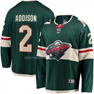 Maglia Hockey Minnesota Wild Calen Addison Home Breakaway Verde