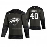 Maglia Hockey Minnesota Wild Devan Dubnyk 2019 Veterans Day Camuffamento