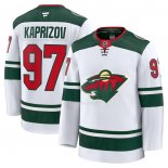 Maglia Hockey Minnesota Wild Kirill Kaprizov Away Bianco