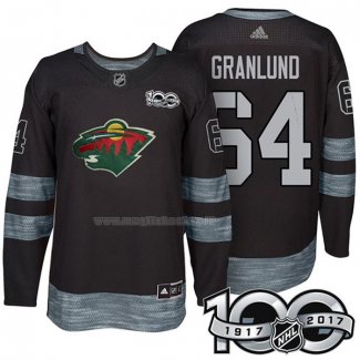 Maglia Hockey Minnesota Wild Mikael Granlund 1917-2017 100th Anniversario Nero