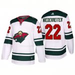 Maglia Hockey Minnesota Wild Niederreiter Away 2017-2018 Bianco