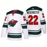 Maglia Hockey Minnesota Wild Niederreiter Away 2017-2018 Bianco