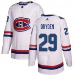 Maglia Hockey Montreal Canadiens Ken Dryden Autentico 2017 100 Classic Bianco