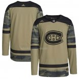 Maglia Hockey Montreal Canadiens Logo Military Appreciation Team Autentico Practice Camuffamento