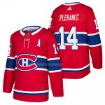 Maglia Hockey Montreal Canadiens Tomas Plekanec Autentico Home 2018 Rosso