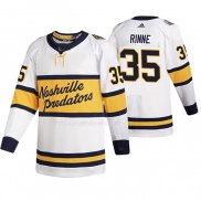 Maglia Hockey Nashville Predators Pekka Rinne Breakaway Giocatore Throwback 2020 Winter Classic Bianco