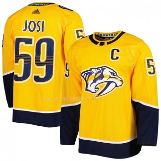 Maglia Hockey Nashville Predators Roman Josi Autentico Or