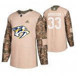 Maglia Hockey Nashville Predators Viktor Arvidsson Veterans Day Camuffamento