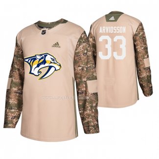Maglia Hockey Nashville Predators Viktor Arvidsson Veterans Day Camuffamento