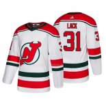 Maglia Hockey New Jersey Devils Eddie Lack Alternato Autentico Bianco