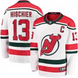 Maglia Hockey New Jersey Devils Nico Hischier Premier Breakaway 2022-23 Bianco