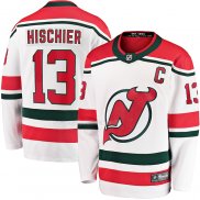 Maglia Hockey New Jersey Devils Nico Hischier Premier Breakaway 2022-23 Bianco