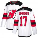 Maglia Hockey New Jersey Devils Wayne Simmonds Road Autentico Bianco