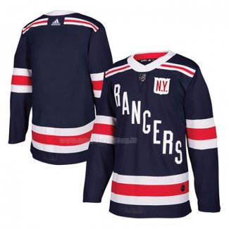 Maglia Hockey New York Rangers Blank 2018 Winter Classic Blu