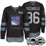 Maglia Hockey New York Rangers Mats Zuccarello 1917-2017 100th Anniversario Nero