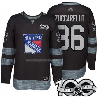 Maglia Hockey New York Rangers Mats Zuccarello 1917-2017 100th Anniversario Nero