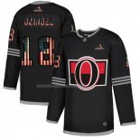 Maglia Hockey Ottawa Senators Ryan Dzingel 2020 USA Flag Nero