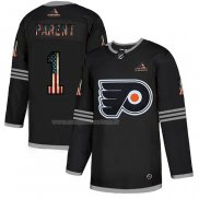 Maglia Hockey Philadelphia Flyers Bernie Parent 2020 USA Flag Nero