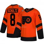 Maglia Hockey Philadelphia Flyers Dave Schultz Autentico 2019 Stadium Series Arancione