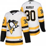 Maglia Hockey Pittsburgh Penguins Matt Murray Autentico Away 2018 Bianco