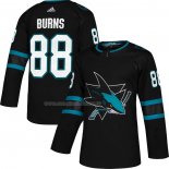 Maglia Hockey San Jose Sharks Brent Burns Alternato Autentico Nero