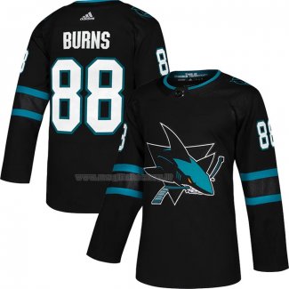 Maglia Hockey San Jose Sharks Brent Burns Alternato Autentico Nero