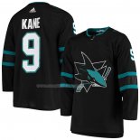Maglia Hockey San Jose Sharks Evander Kane Alternato Autentico Nero