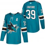 Maglia Hockey San Jose Sharks Logan Couture Autentico Home 2018 Verde