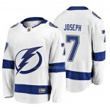 Maglia Hockey Tampa Bay Lightning Mathieu Joseph 2019 Away Breakaway Bianco