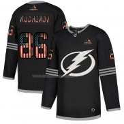 Maglia Hockey Tampa Bay Lightning Nikita Kucherov 2020 USA Flag Nero