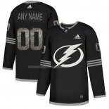 Maglia Hockey Tampa Bay Lightning Personalizzate Black Shadow Nero